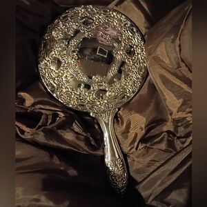 Elegant Silver Hand Mirror